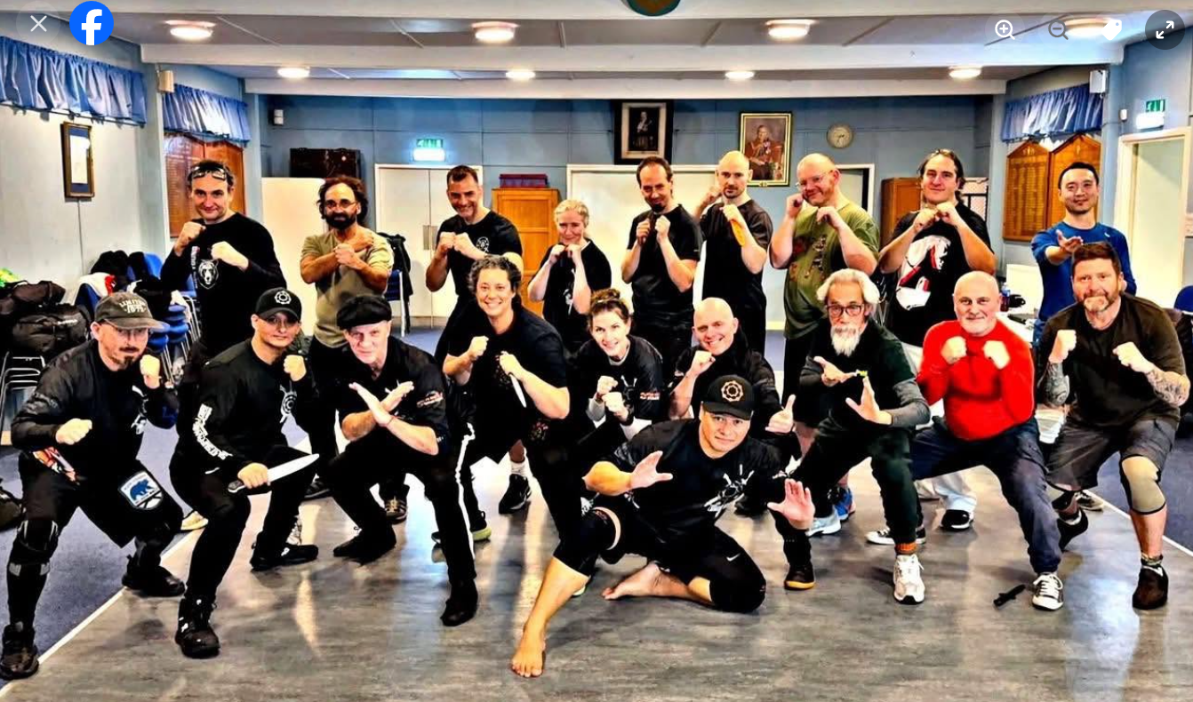 Group photo from the SSBD Silat seminar in Edinburgh, December 2025